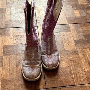 Roper Pink Glitter Heeled Boots